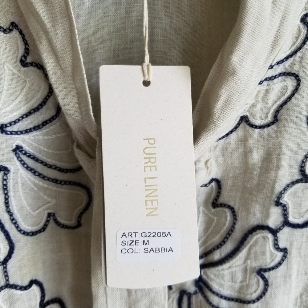 👗BELLBRA LINEN DRESS MADE IN ITALY - Picture 5 of 7